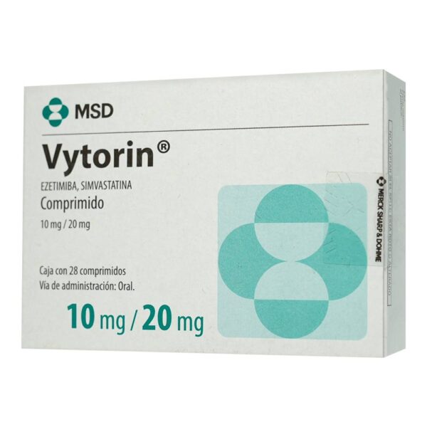 Vytorin Caja Con 28 Comprimidos De 10/20 Mg